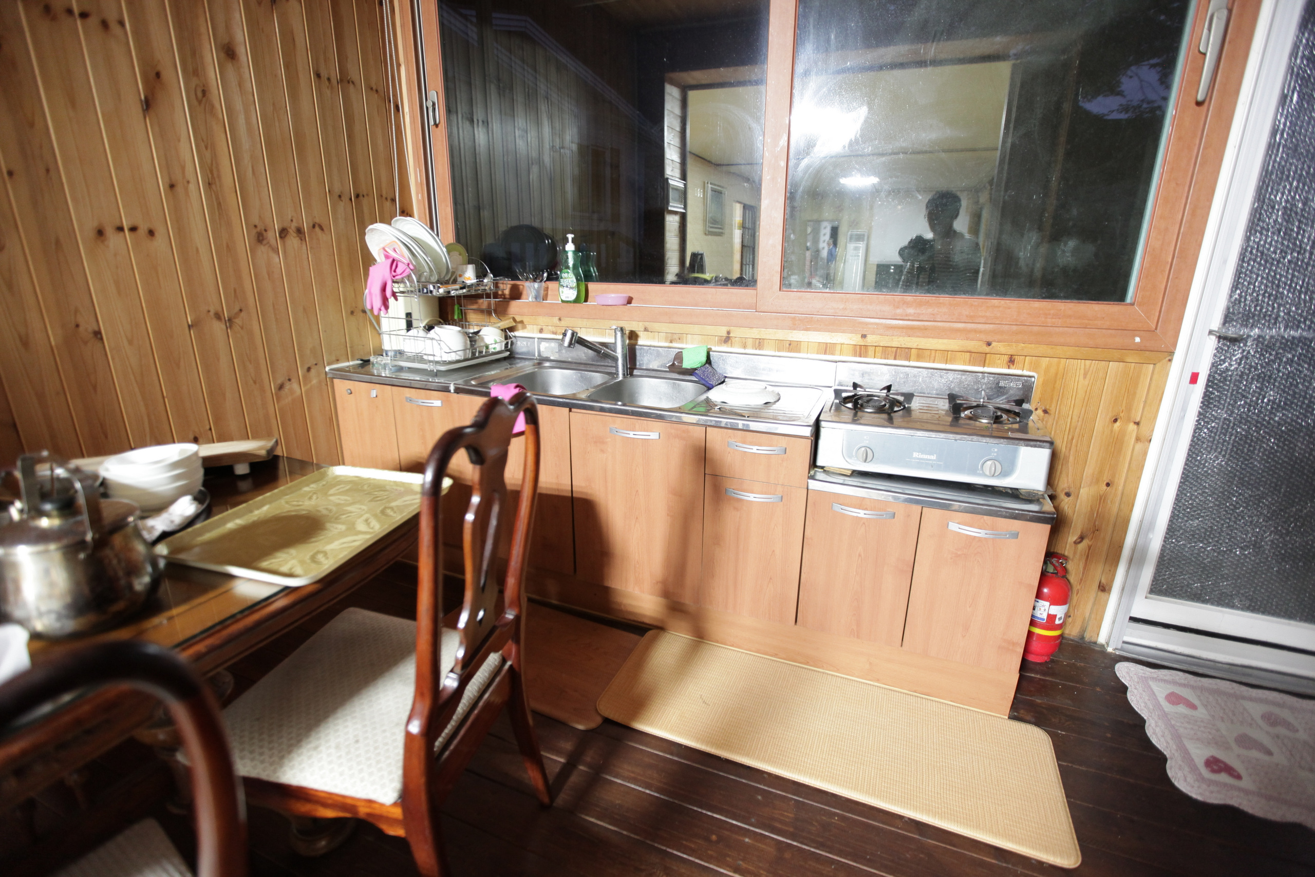 장령산계곡산장 전경